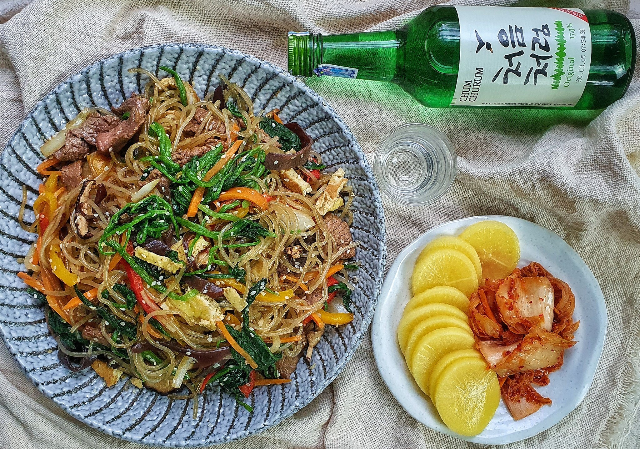 cách làm miến trộn Hàn Quốc