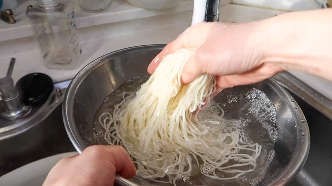 cách làm miến trộn xì dầu
