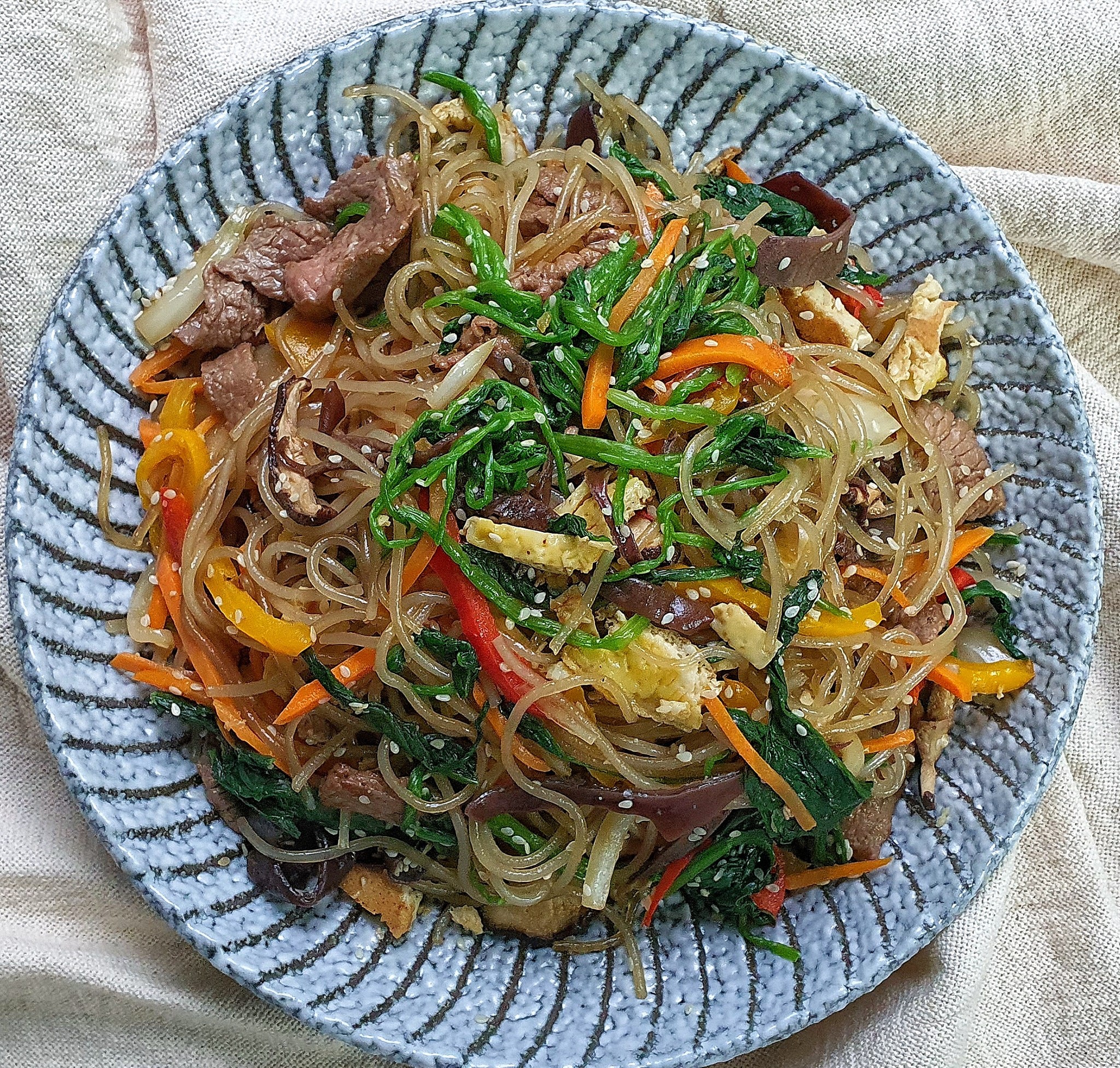 cách làm miến trộn Hàn Quốc