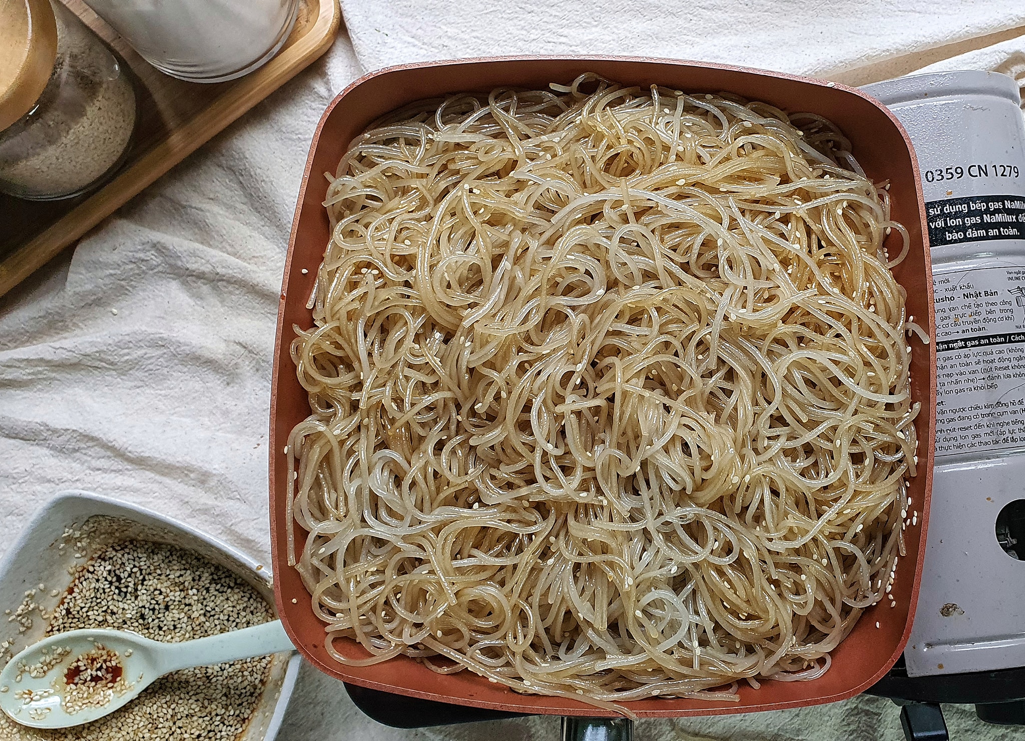 cách làm miến trộn Hàn Quốc