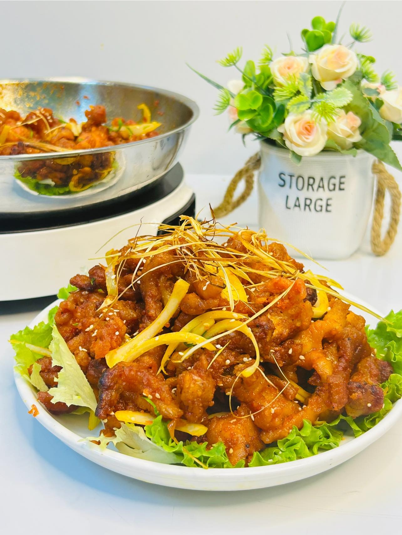 cách làm chân gà chiên mắm