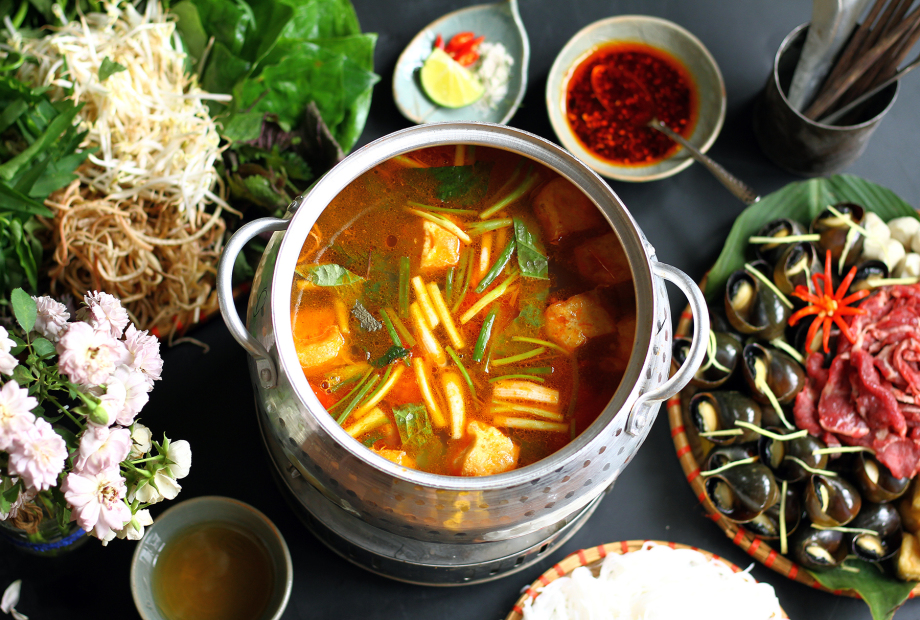 cách nấu lẩu ốc