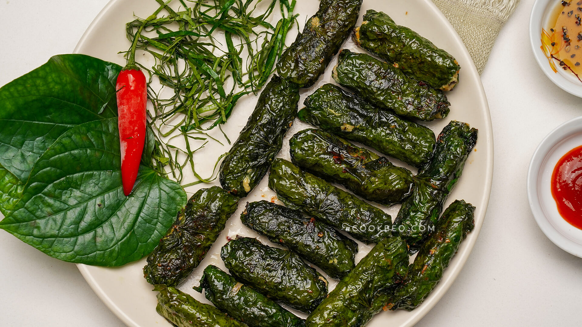 cách làm chả thịt đậu lá lốt