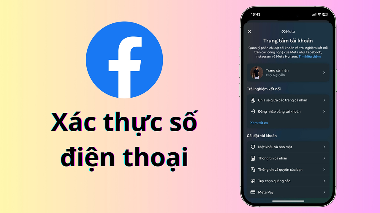 cách xác thực tài khoản Facebook