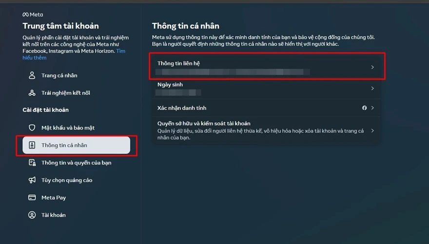 cách xác thực tài khoản Facebook