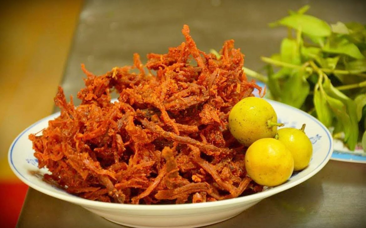 cách làm khô bò xé sợi