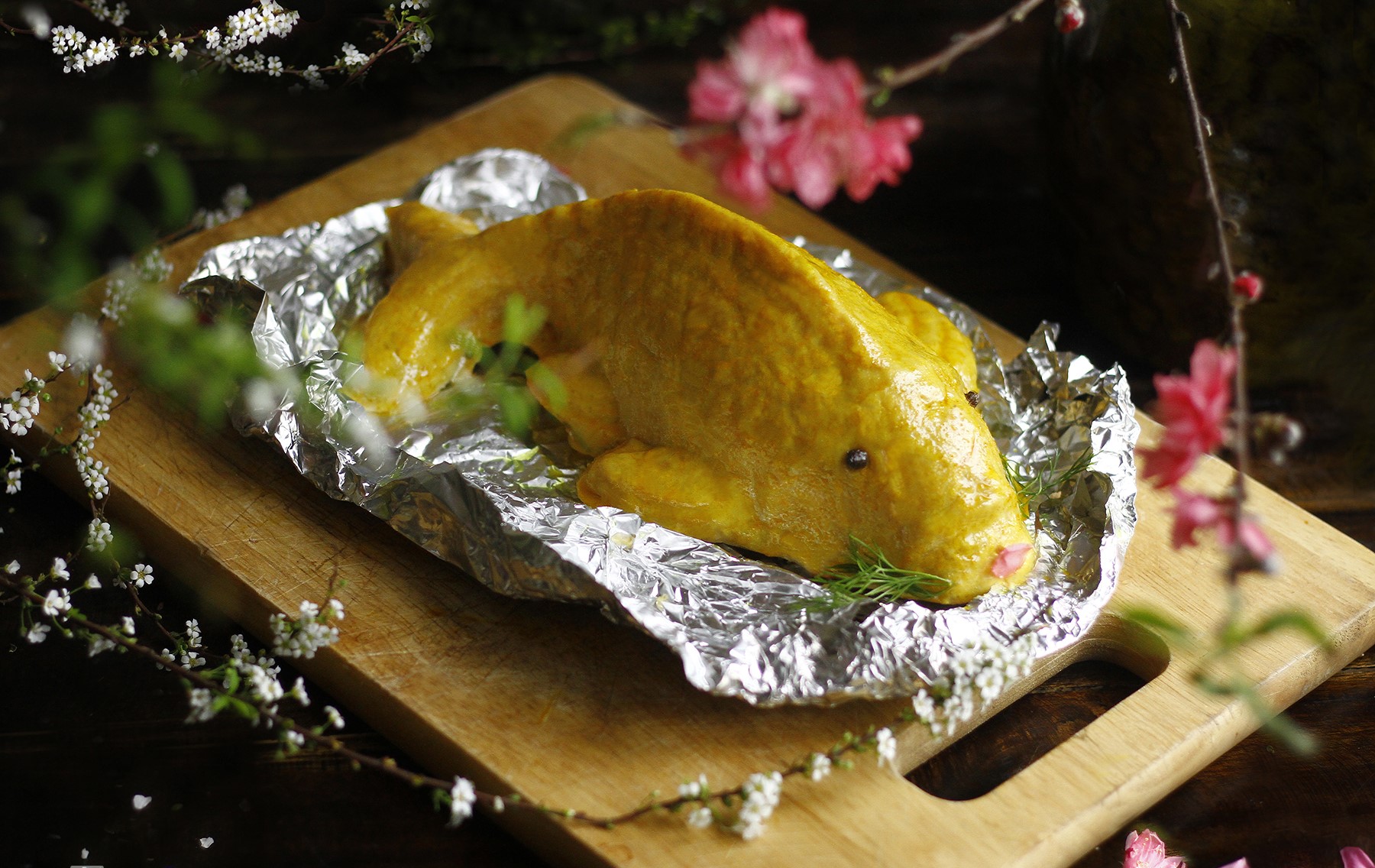 Cách làm chả cá chép bách hoa