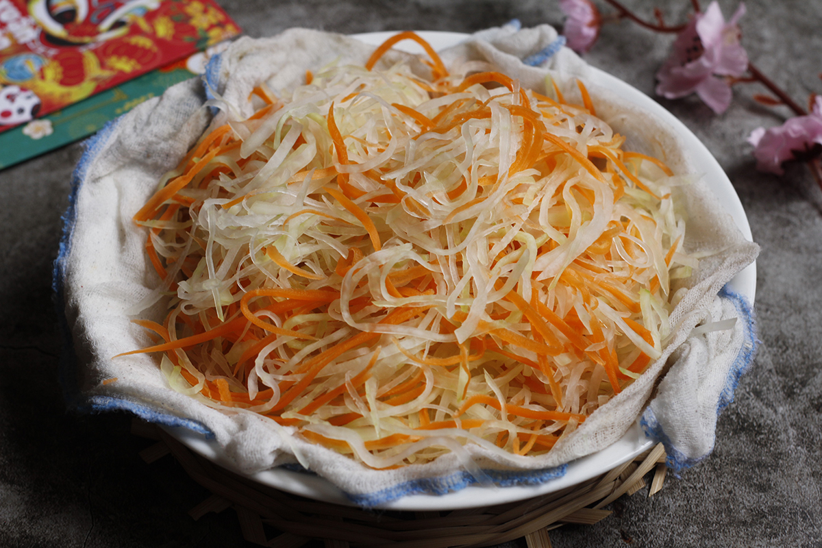 cách làm nộm su hào