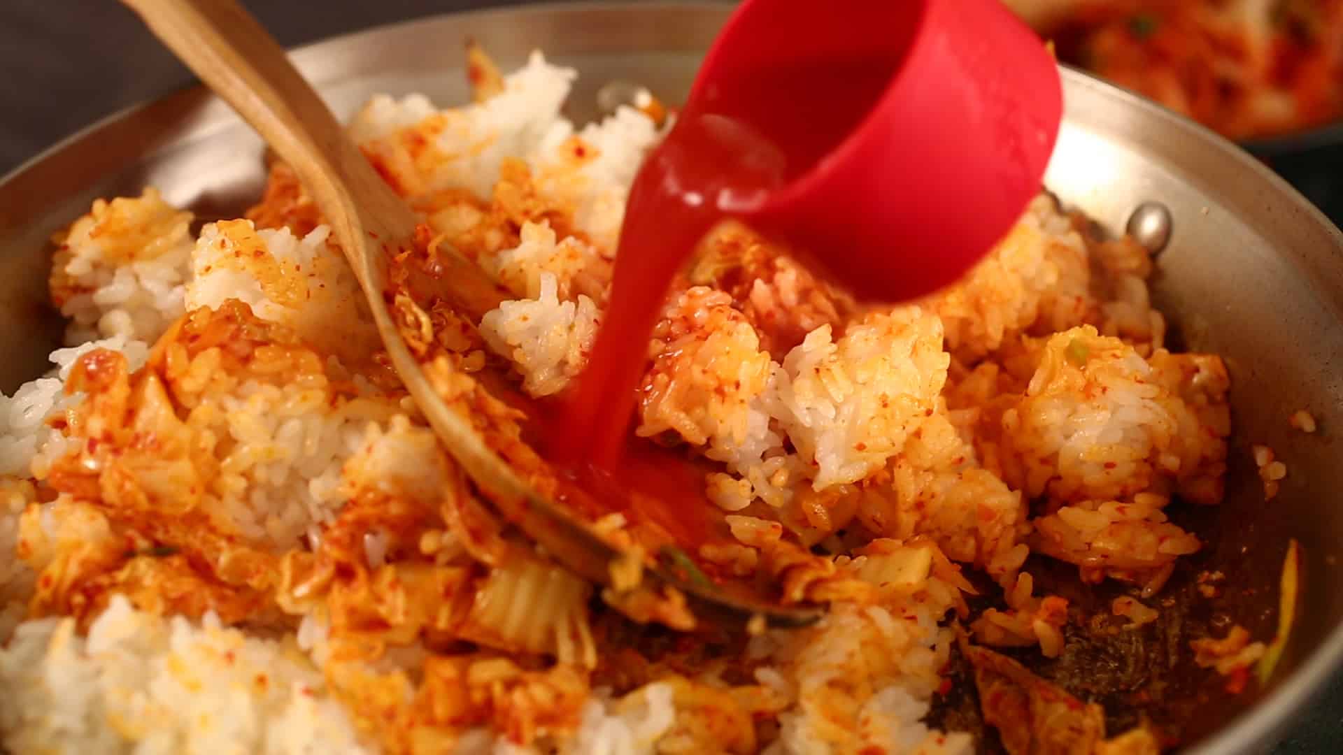 Cách làm cơm rang kim chi