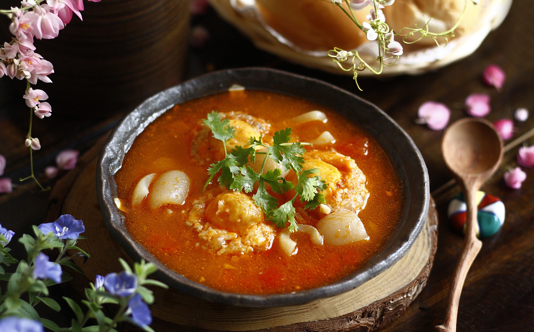 cách làm xíu mại sốt cà chua