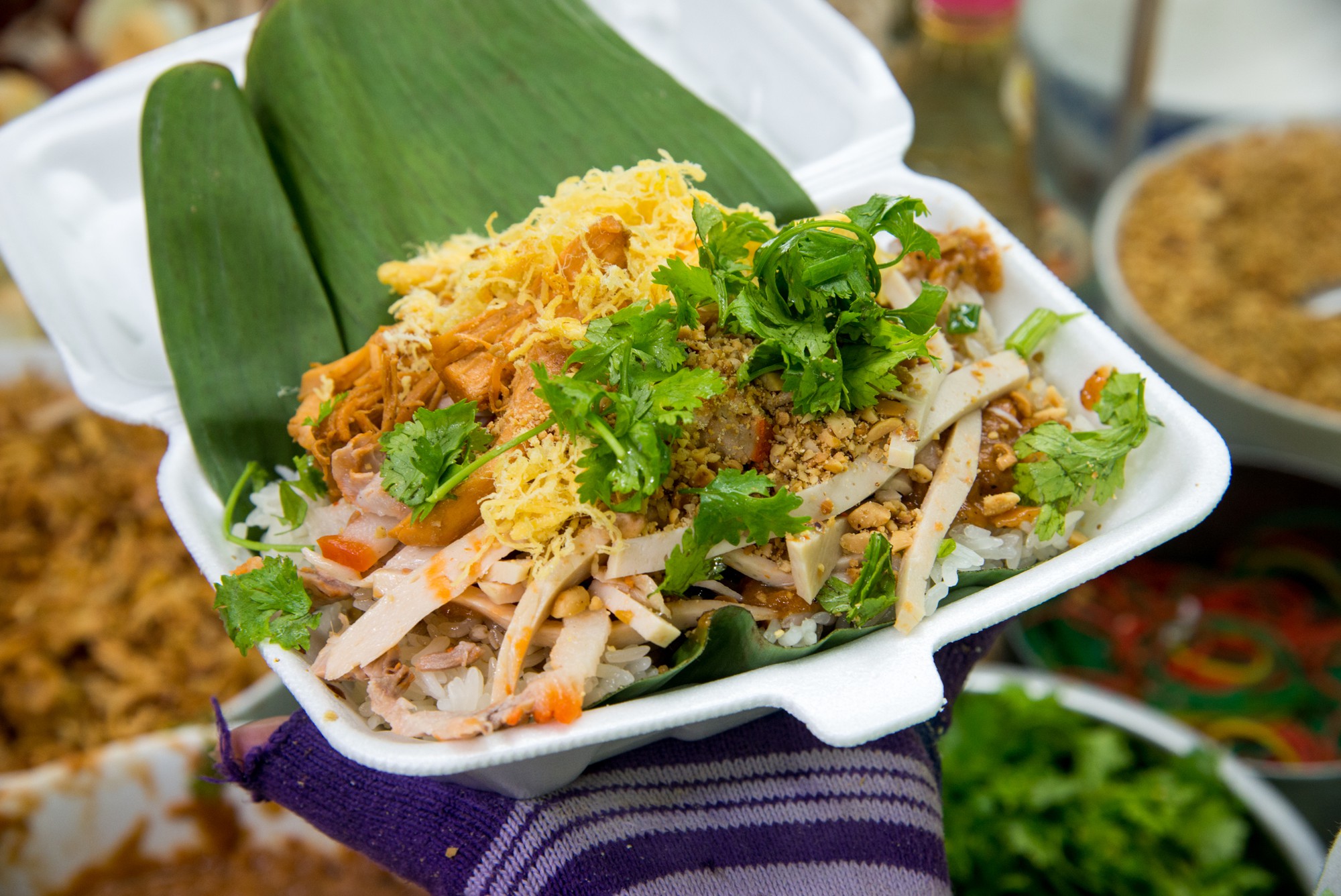 cách nấu xôi mặn bằng nồi cơm điện