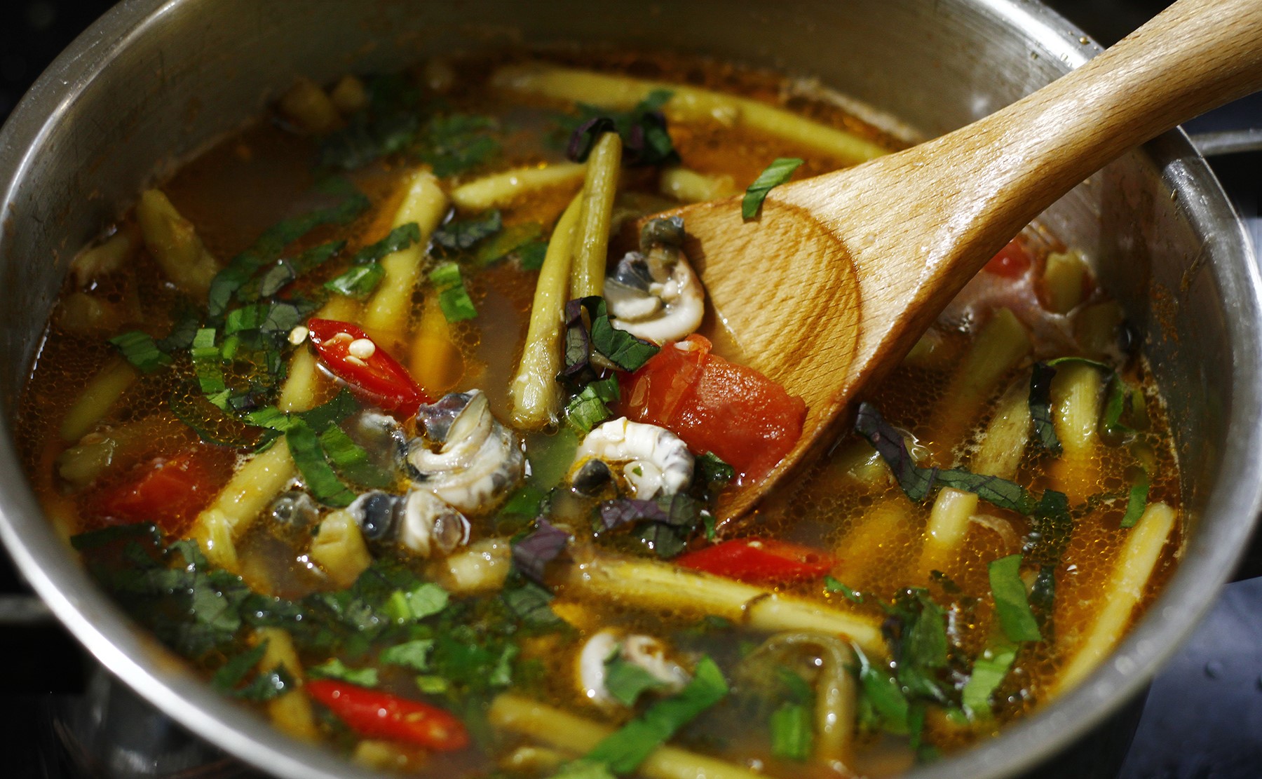 cách nấu canh ốc