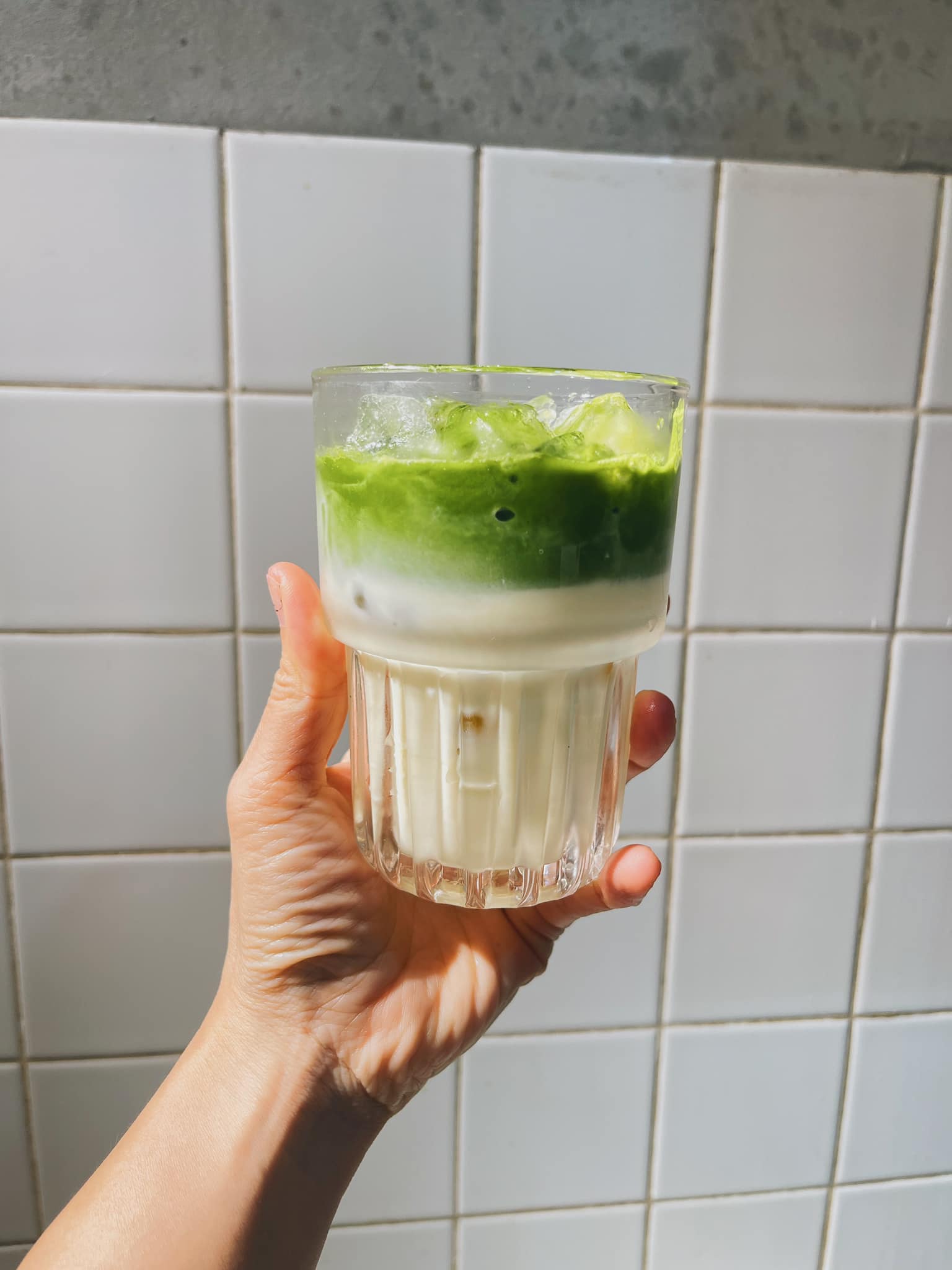 cách làm sữa tươi matcha latte