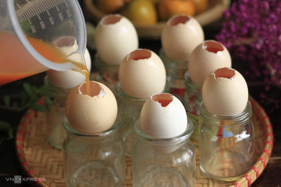 cách làm hột gà nướng