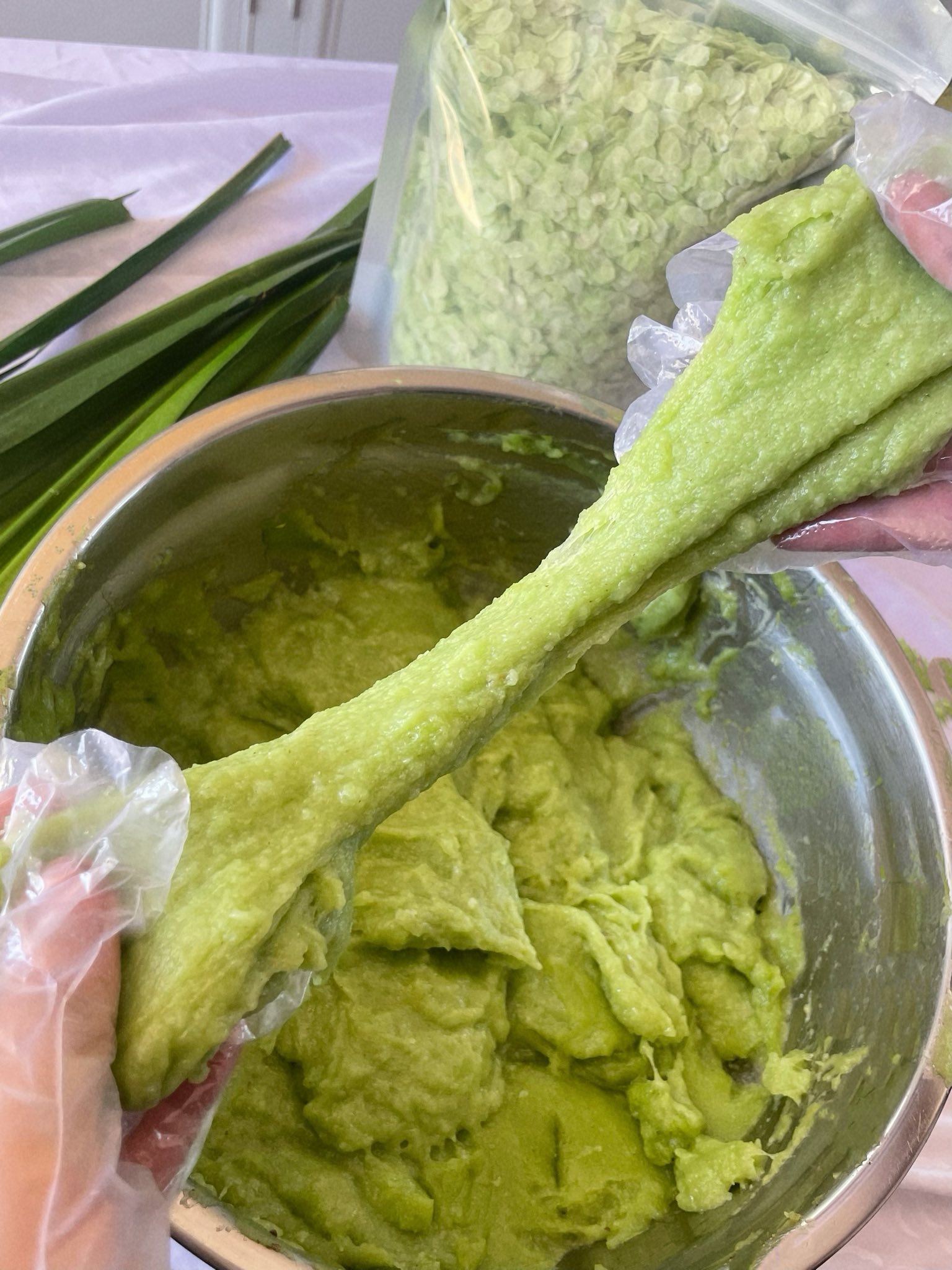 cách làm bánh bông lan mochi cốm dẻo