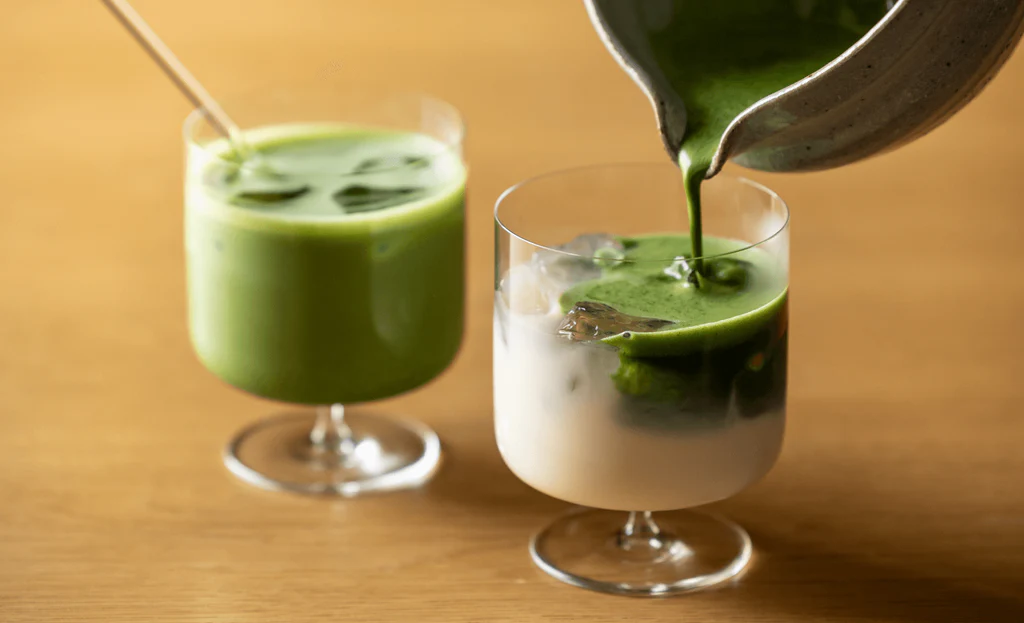 cách làm sữa tươi matcha latte