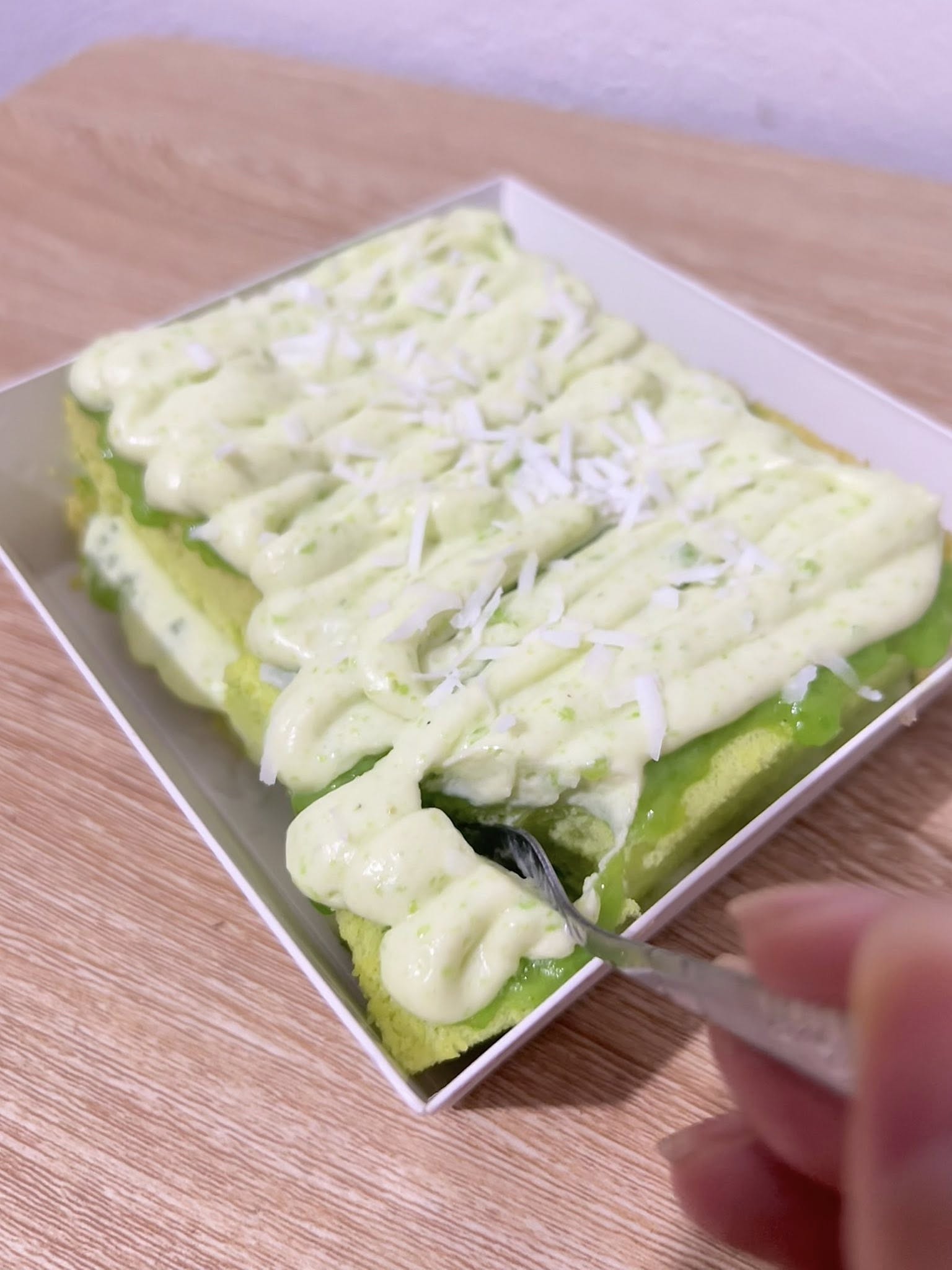 cách làm bánh bông lan mochi cốm dẻo