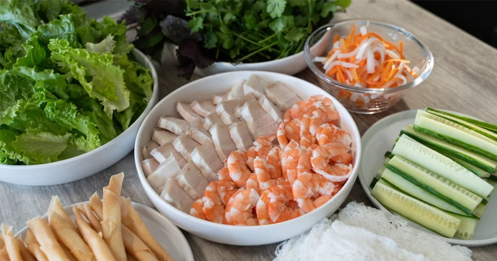 cách cuốn gỏi cuốn đẹp