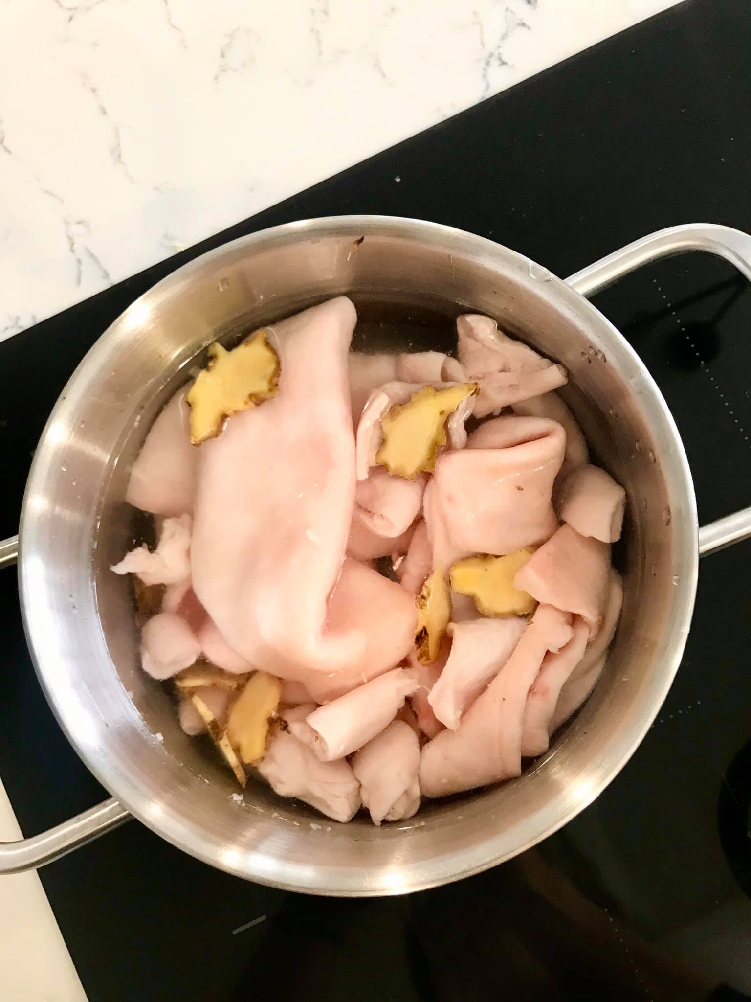 cách làm da heo chiên giòn không cần phơi nắng