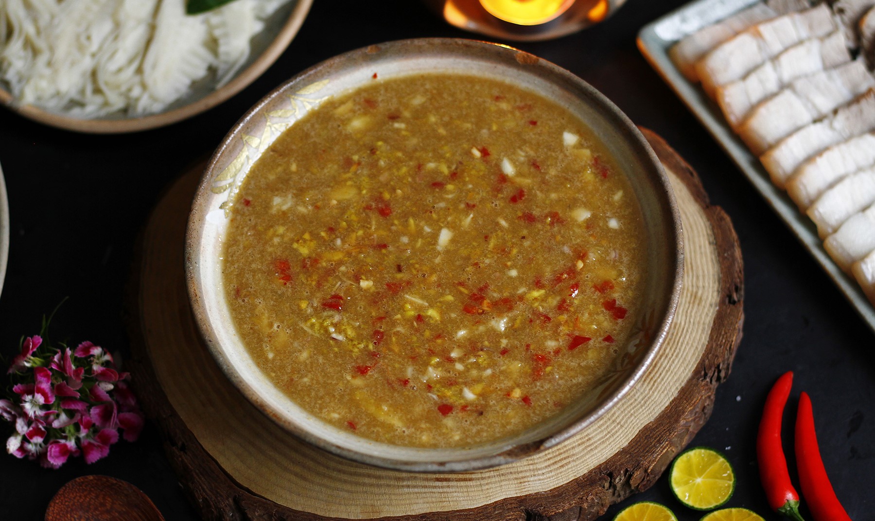 nước chấm mực hấp