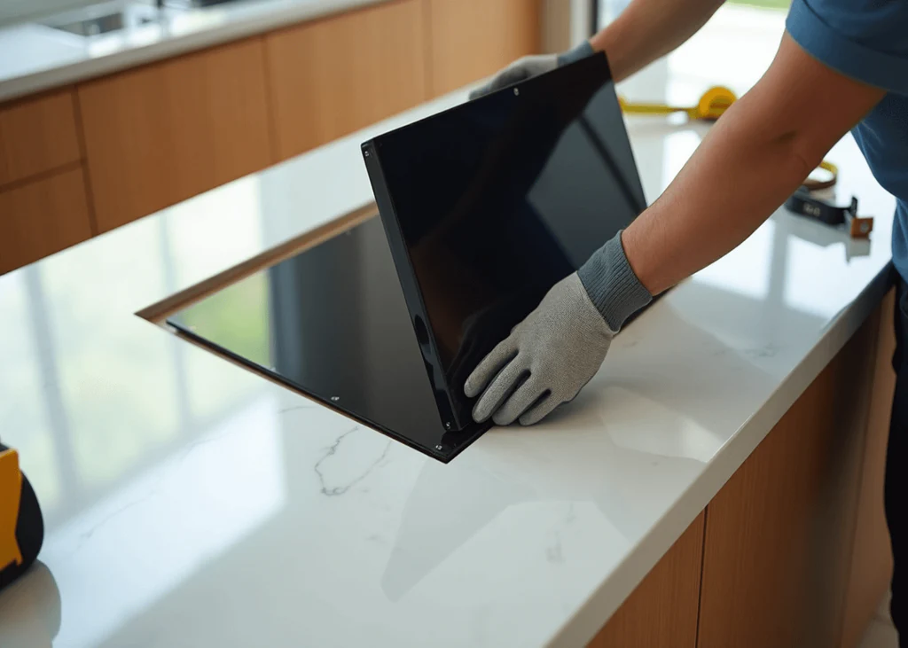 Thay mặt kính bếp từ giá bao nhiêu