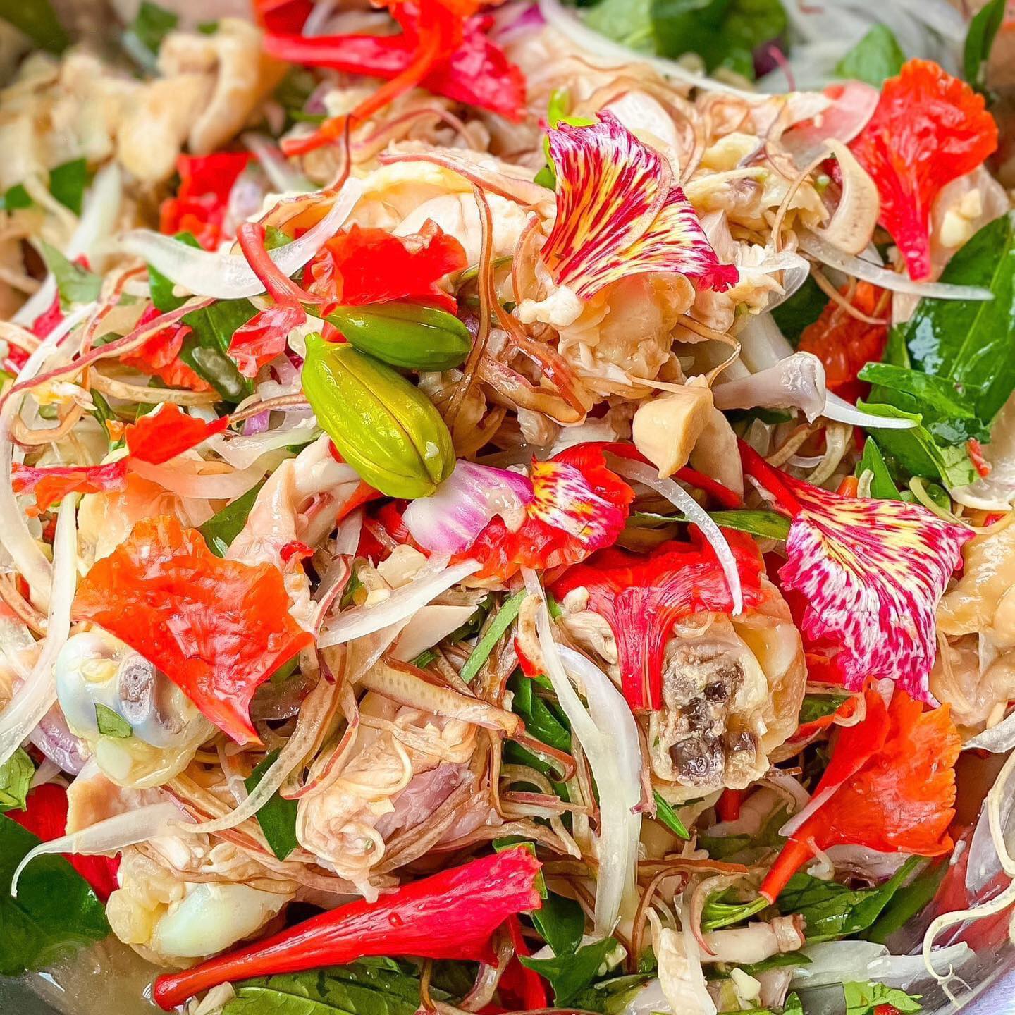 cách làm gỏi gà hoa phượng