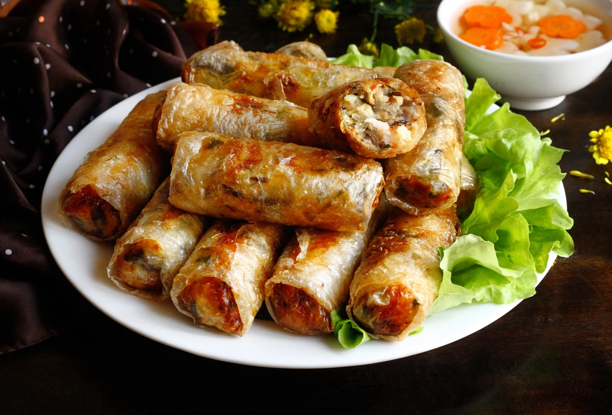 cách làm chả giò khoai môn
