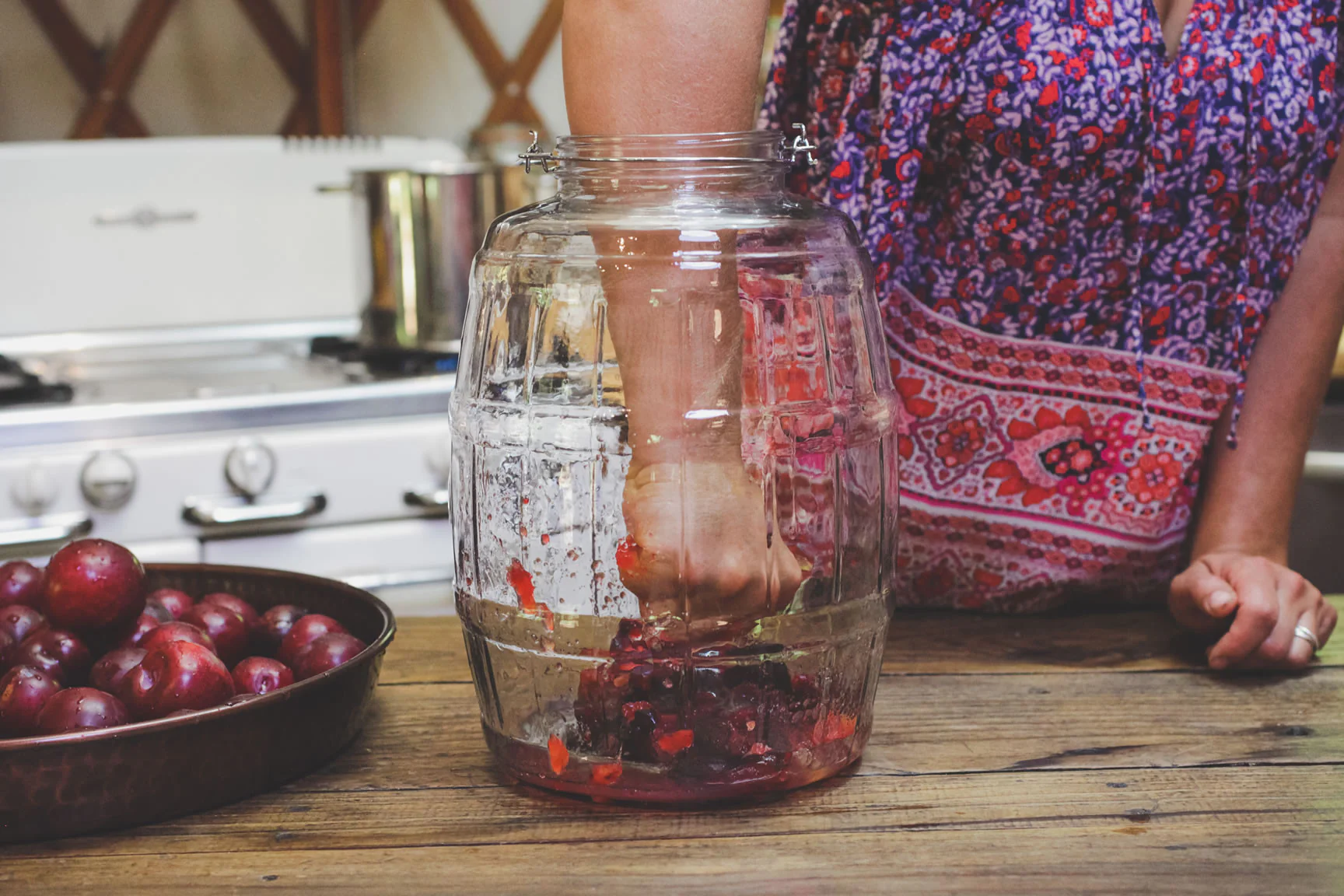 cách ngâm rượu mận