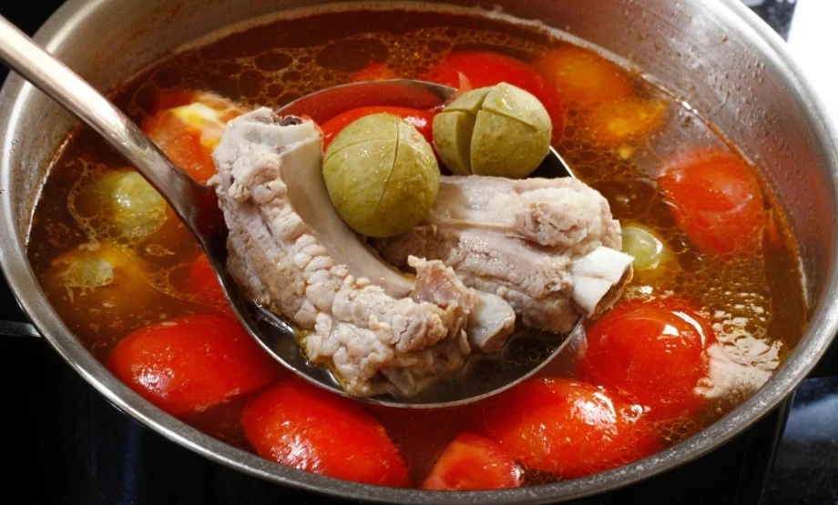 Cách nấu bún sườn chua