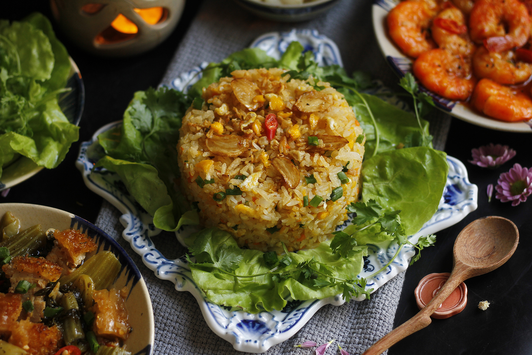 Cách làm cơm chiên tỏi